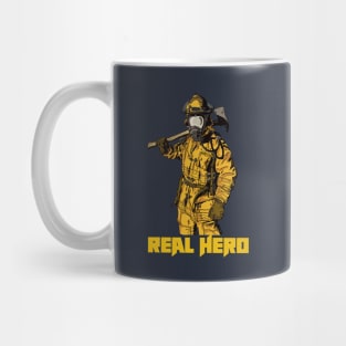 Fire Man the Real Hero Mug